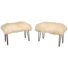 Pair of Benches by Adolfo Abejon for Serge Castella Interiors, Spain 2013