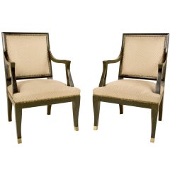 Pair of Armchairs By Maison Jansen