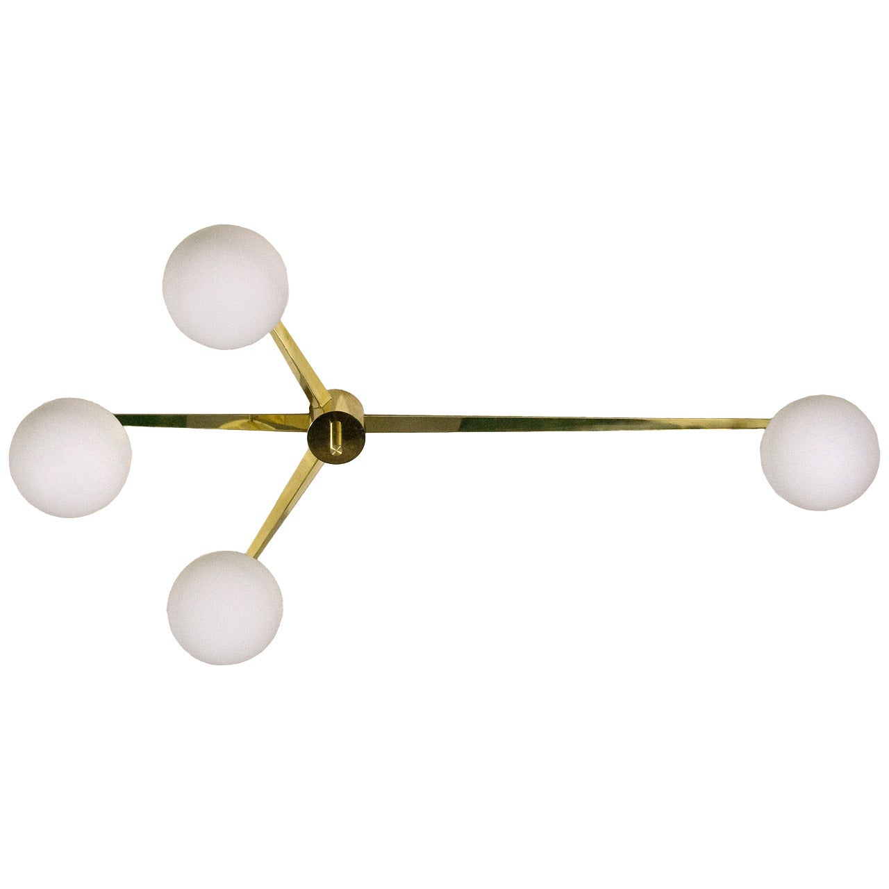 Four-Arm Chandelier in the Style of Angelo Lelli, circa 2000, Italy