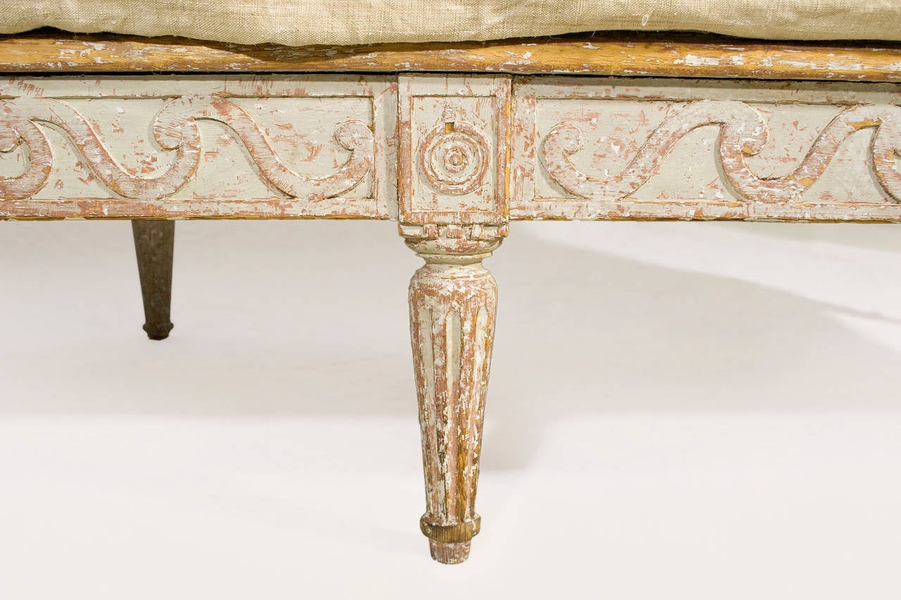 Wood Magnificent, Rare, Large and Elegant 18th Century Swedish Sofa