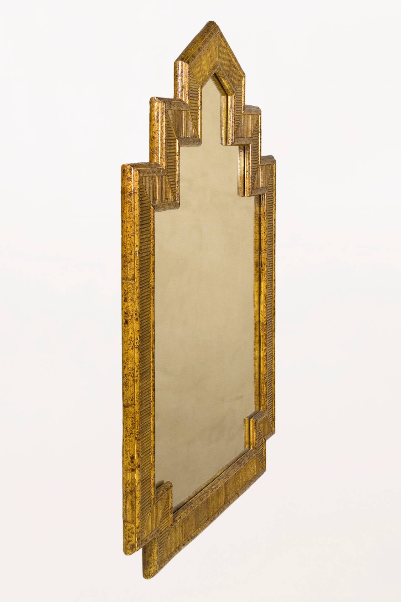 Extra Large Pierre Lottier Faux-Bamboo Mirror
Bamboo Frame, Painted Faux-Bamboo by Spain's Renowned Decorator
Circa 1970, Spain
Excellent Vintage Condition