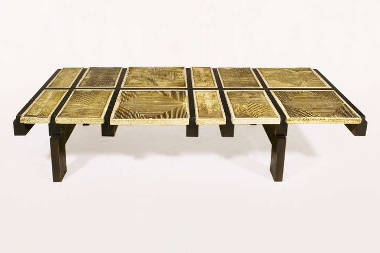 French Roger Capron Coffee Table, France, circa 1970