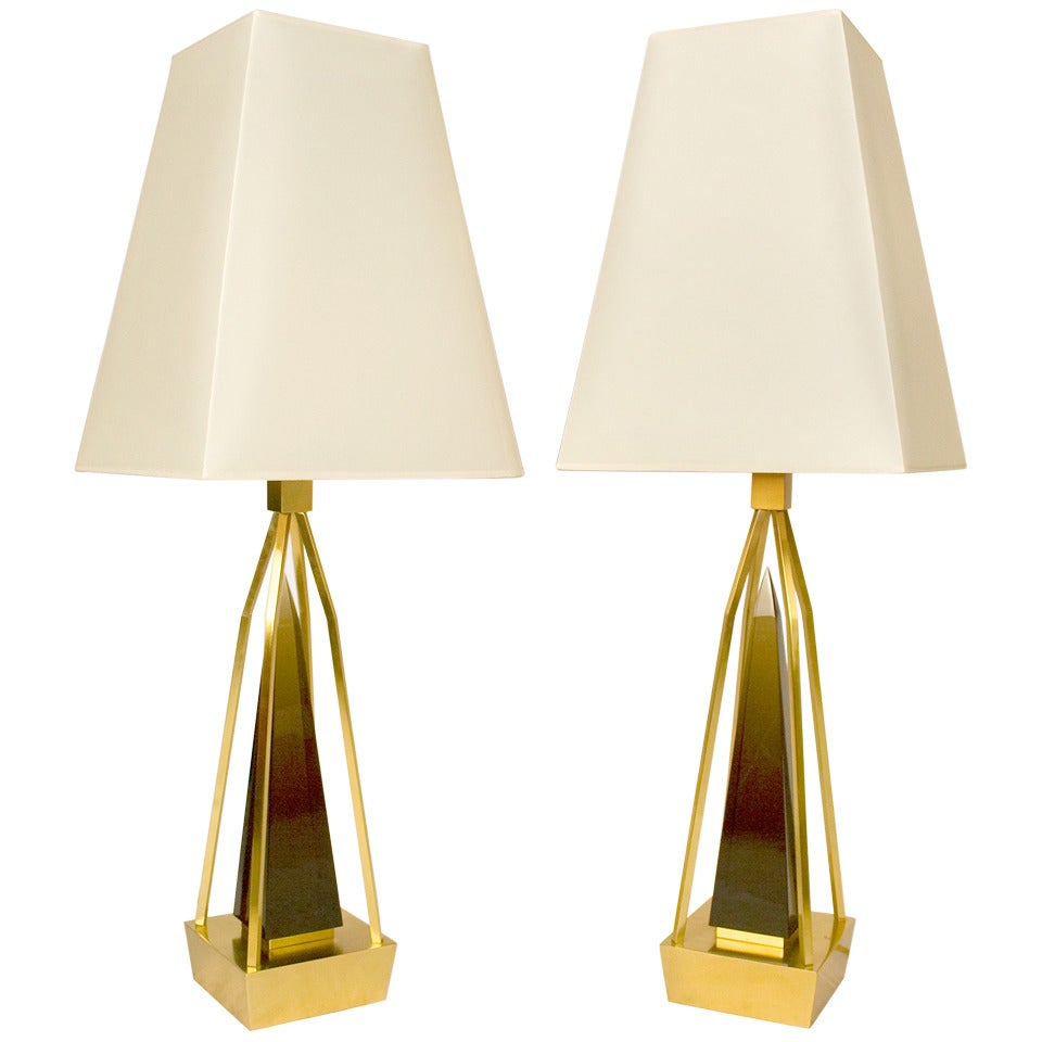 Pair Of Table Lamps By Roberto Giulio Rida