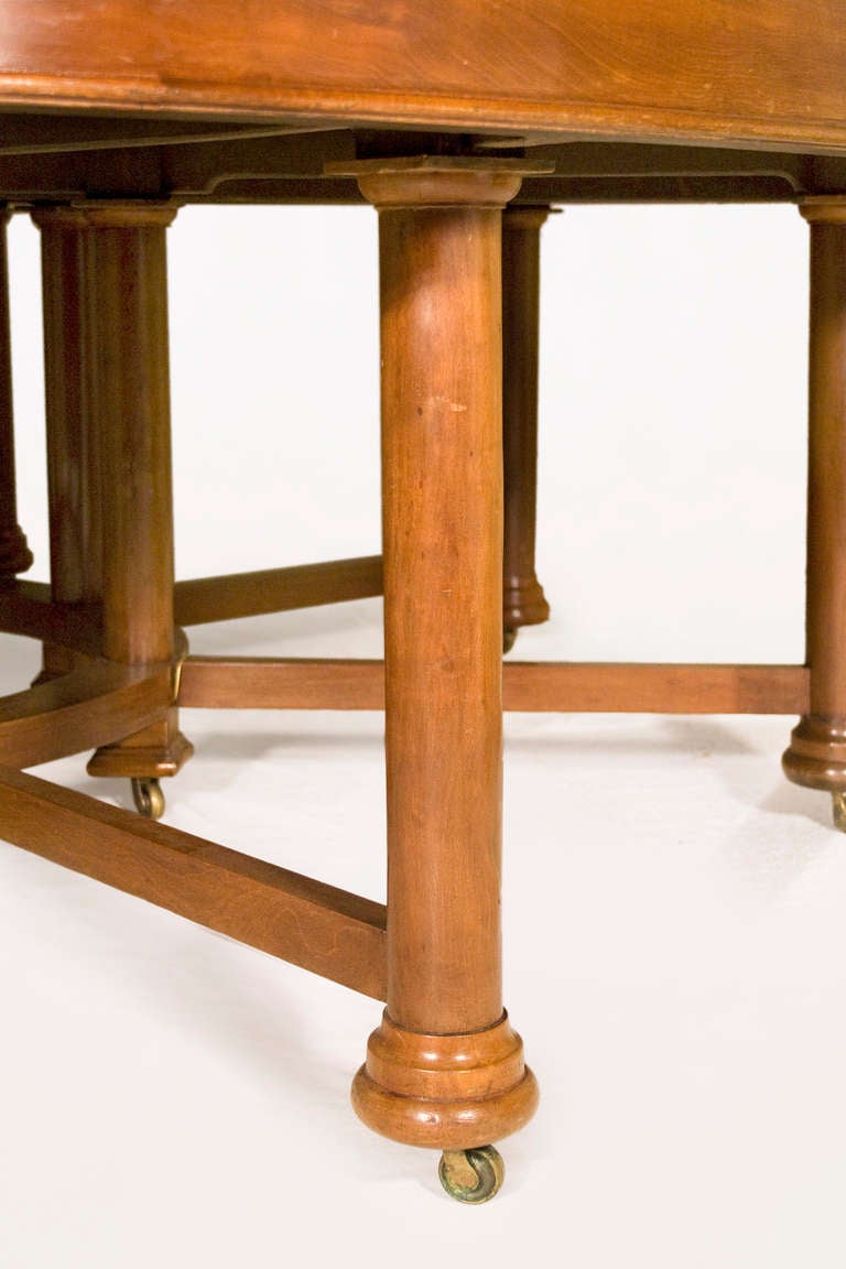 Exceptional 19th Century Mahogany Dining or Library Table 1