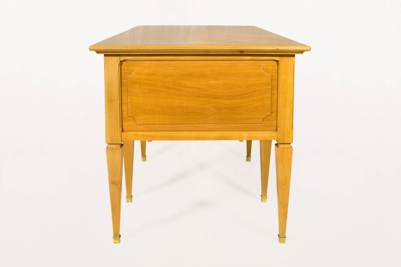 André Arbus Cherry Wood Desk, circa 1940 France In Excellent Condition In Girona, Spain