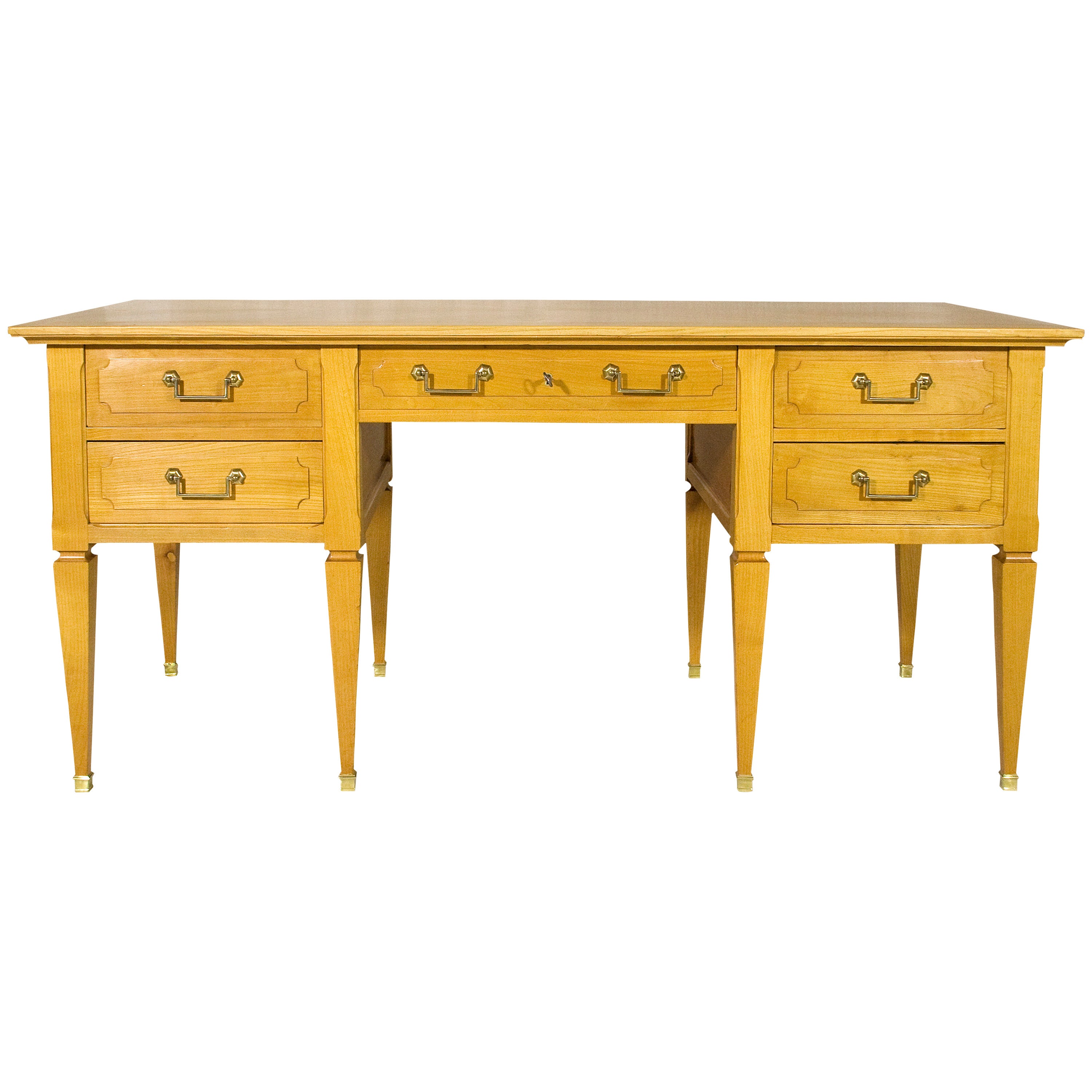 André Arbus Cherry Wood Desk, circa 1940 France