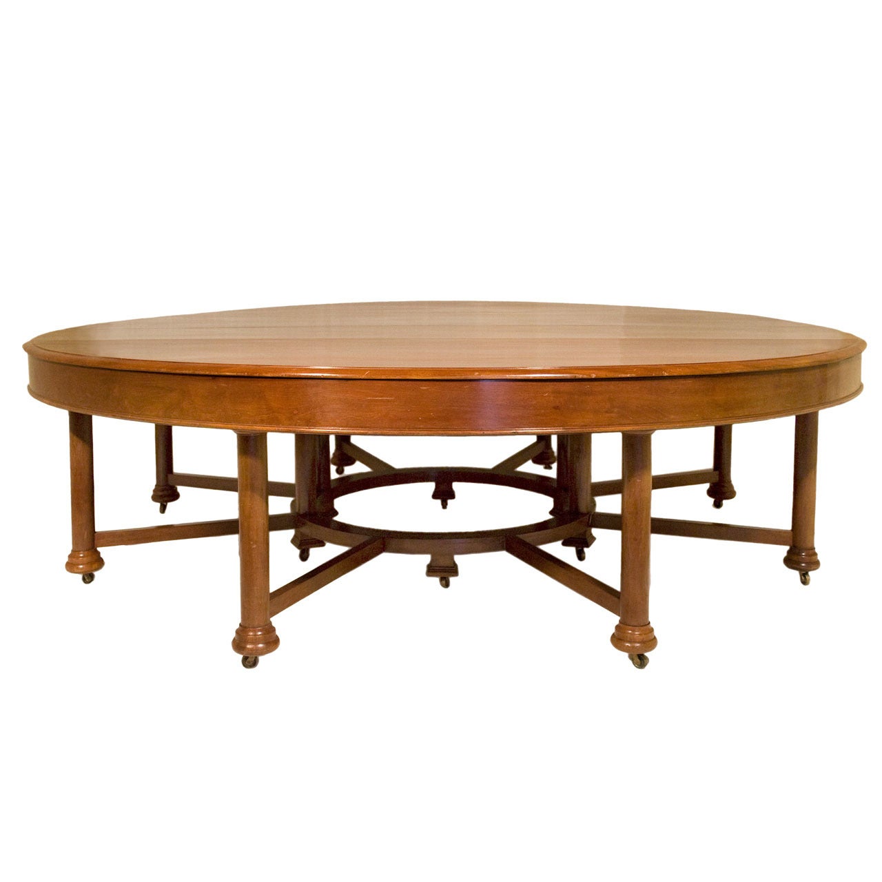 Exceptional 19th Century Mahogany Dining or Library Table