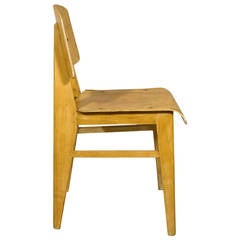 Jean Prouvé "Chaise En Bois, " Wooden Standard Chair, circa 1940, France