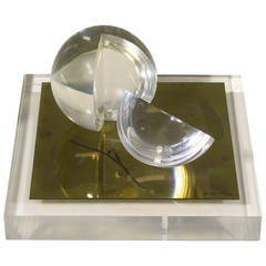 Rare sculpture sphérique de Gabriella Crespi:: vers 1970:: Italie