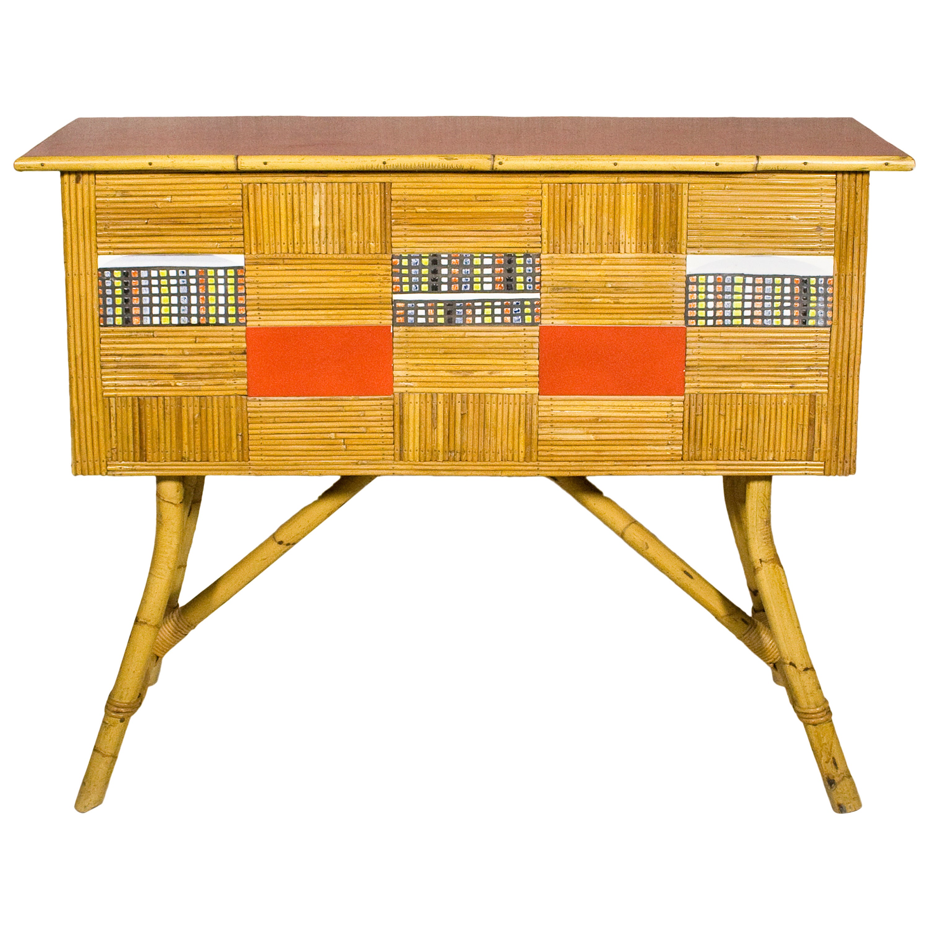 Bar unique d
Audoux-Minet avec carreaux de céramique par Roger Capron:: vers 1960:: France