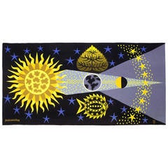 Jean Picart Le Doux "Lumiere Astrale" Tapestry, circa 1950 France