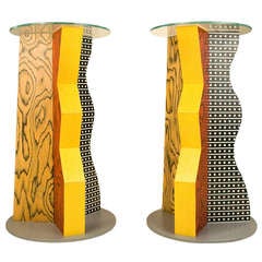 Pair Of Side Tables By Ettore Sottsass, Italy, 1984