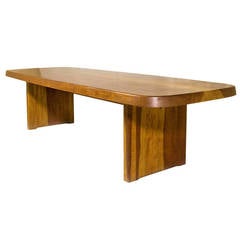Extra Large Pierre Chapo Dining Table, circa 1960, France
