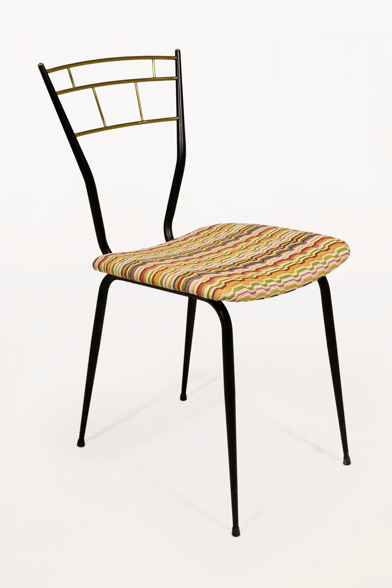Mid-20th Century Series of Ten 1950s Italian Dining Chairs
