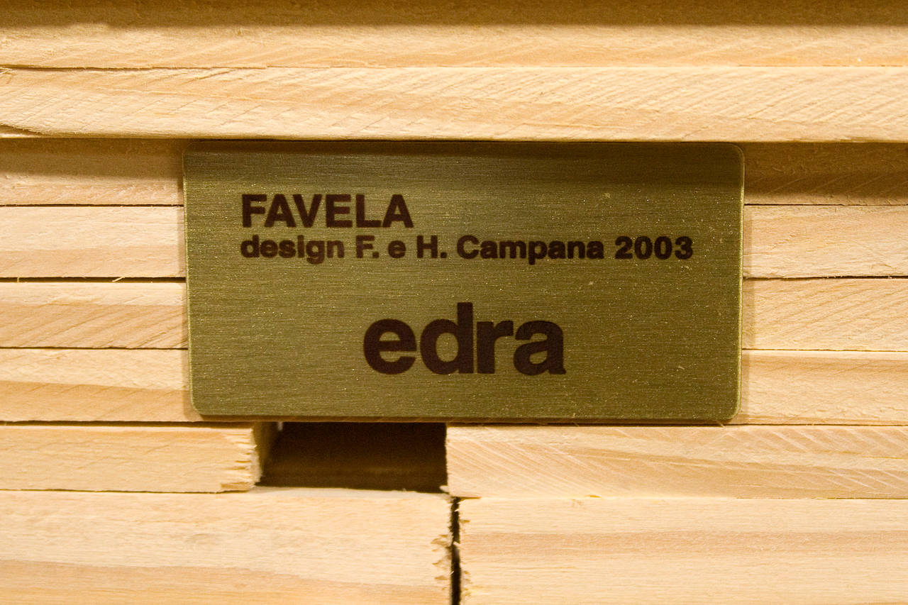 XXIe siècle et contemporain Chaise Early Favela de Fernando et Humberto Campana pour Edra, Italie, 2003
