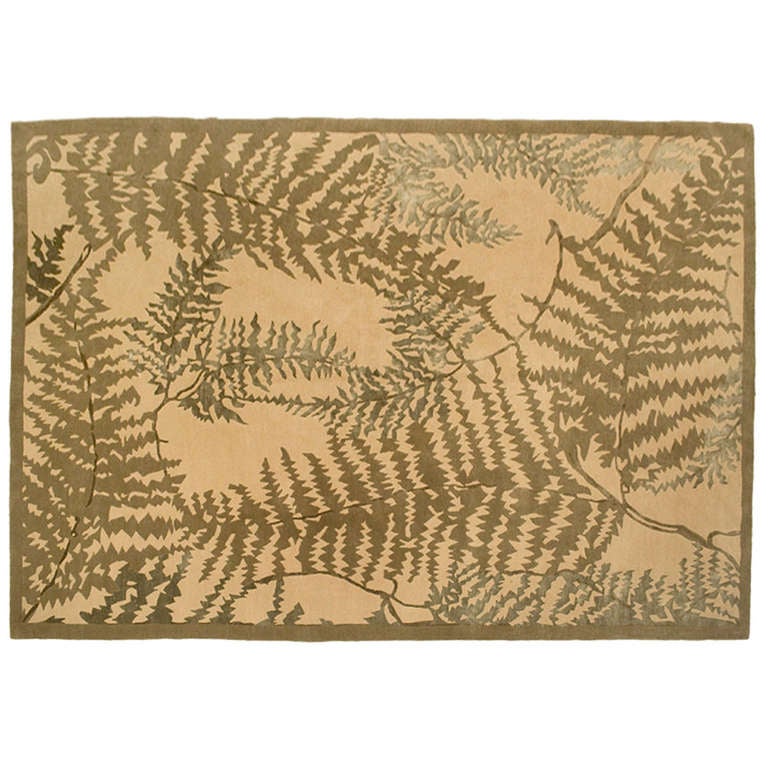 Carpet "Fern Leaves" By Frank Lloyd Wright at 1stDibs