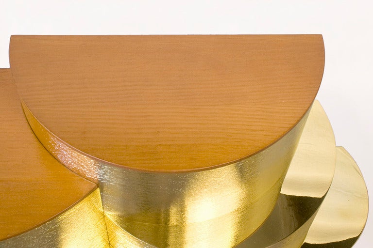 Gilt Juan and Paloma Garrido Console, 2010, France For Sale