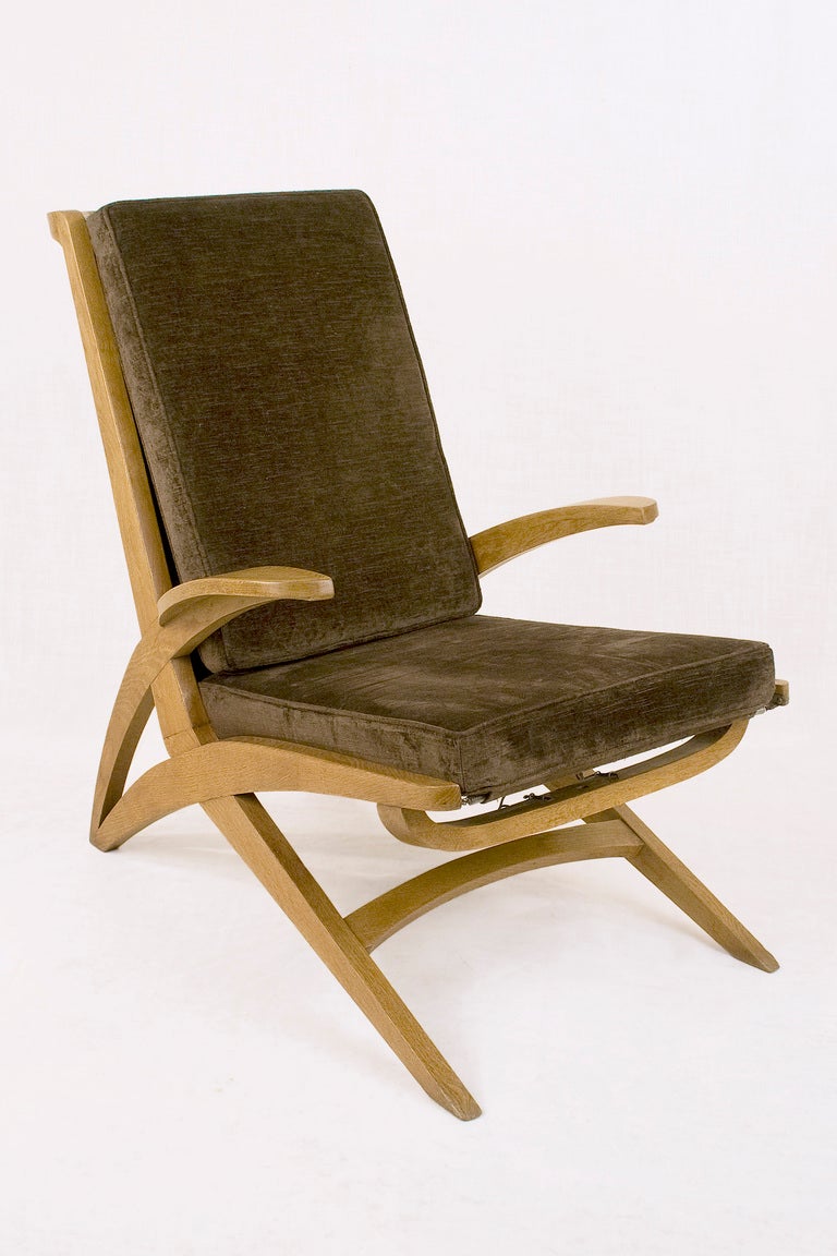 Mid-Century Modern Pair of Armchairs by André Sornay, France, circa 1940