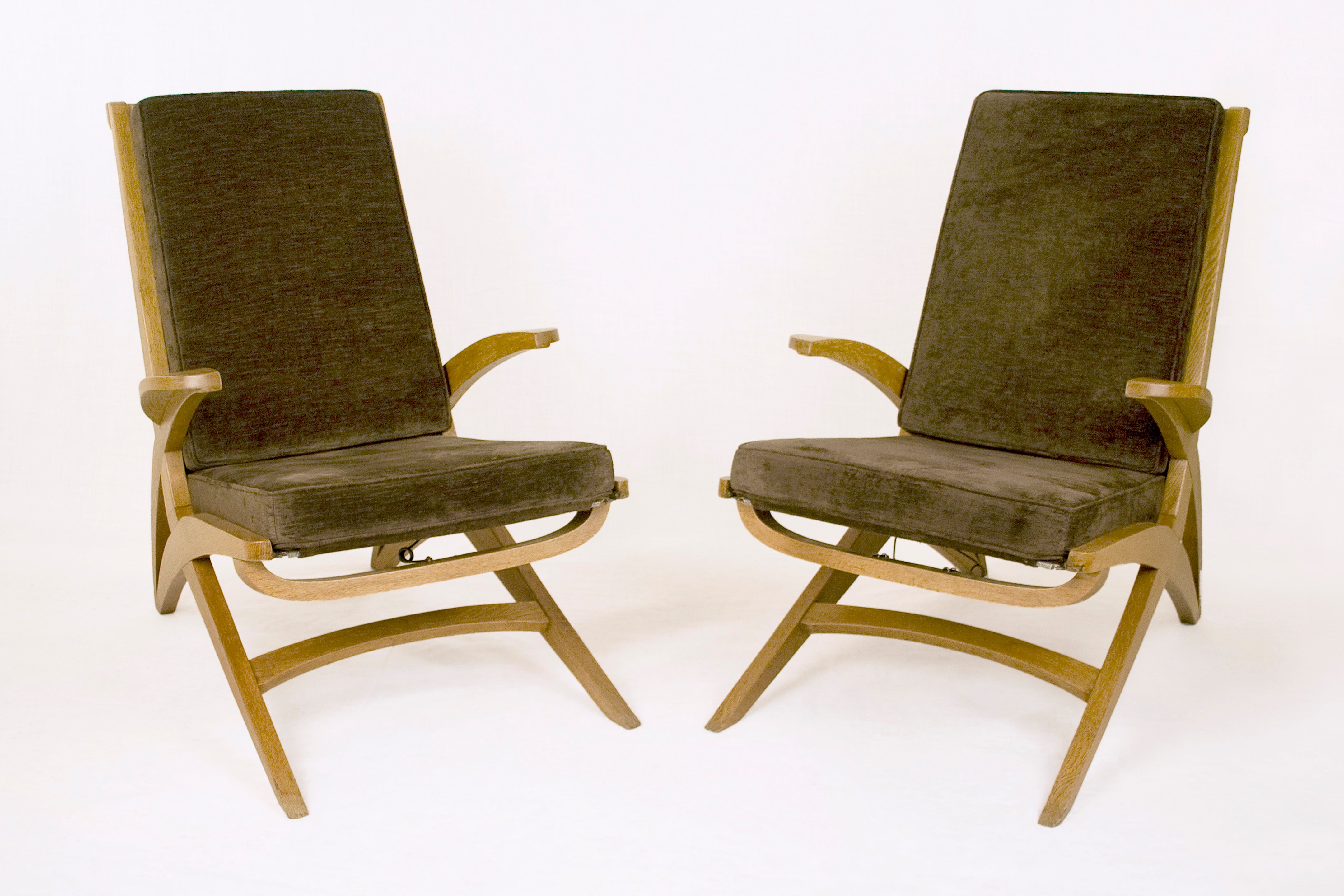 Pair of Armchairs by André Sornay, France, circa 1940