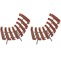 Martin Eisler und Carlo Hauner Paar "Bone" Lounge Chairs