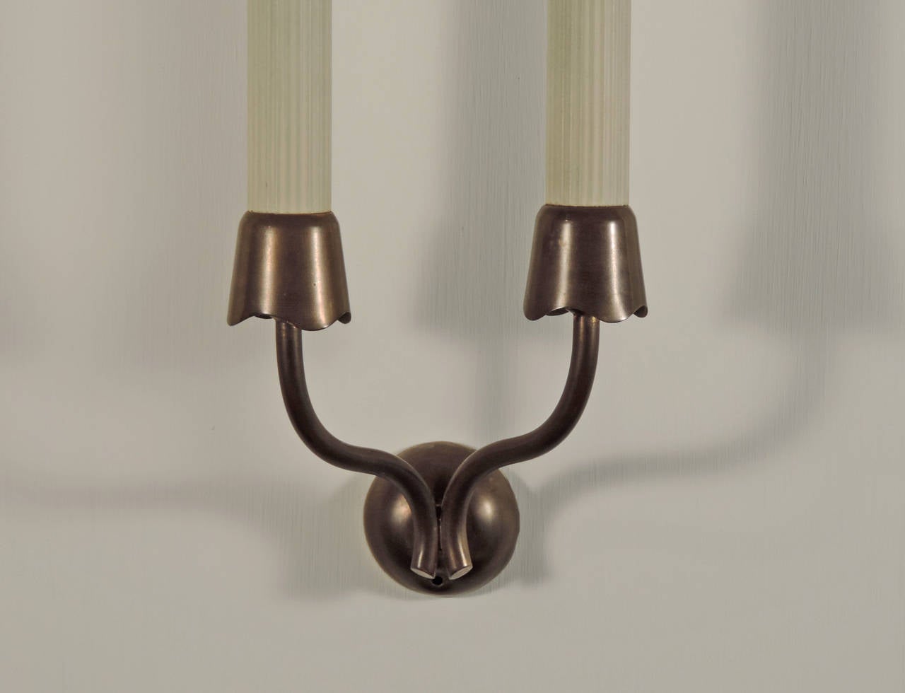 Rare and early Gino Sarfatti model 144 wall lights for Arteluce.

Reference: Gino Sarfatti, selected works 1938-1973. p.398.