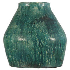 Large Marcello Fantoni Glazed Ceramic Vase