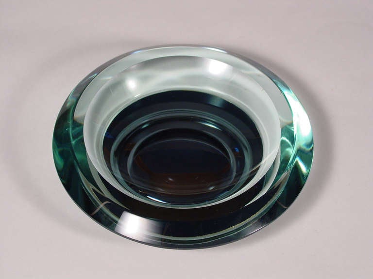 Fontana Arte mirrored glass ashtray