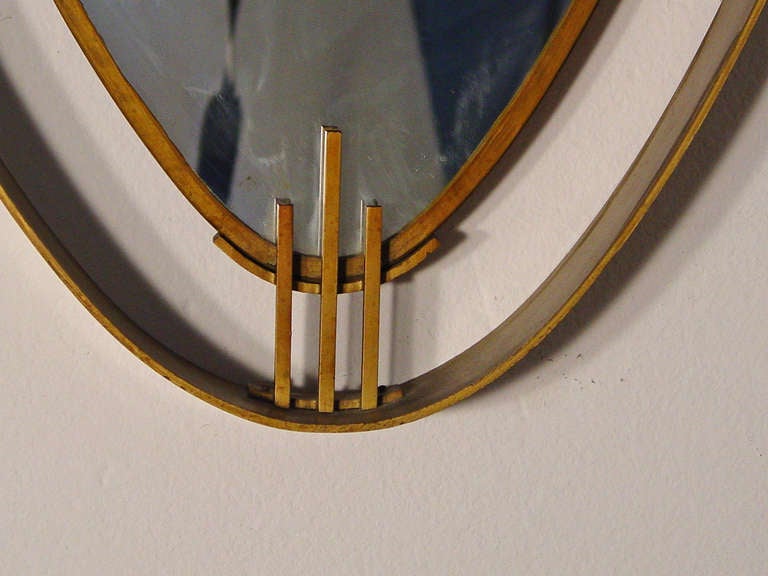 Italian Ettore Sottsass wall mirror for Sant'Ambrogio & De Berti