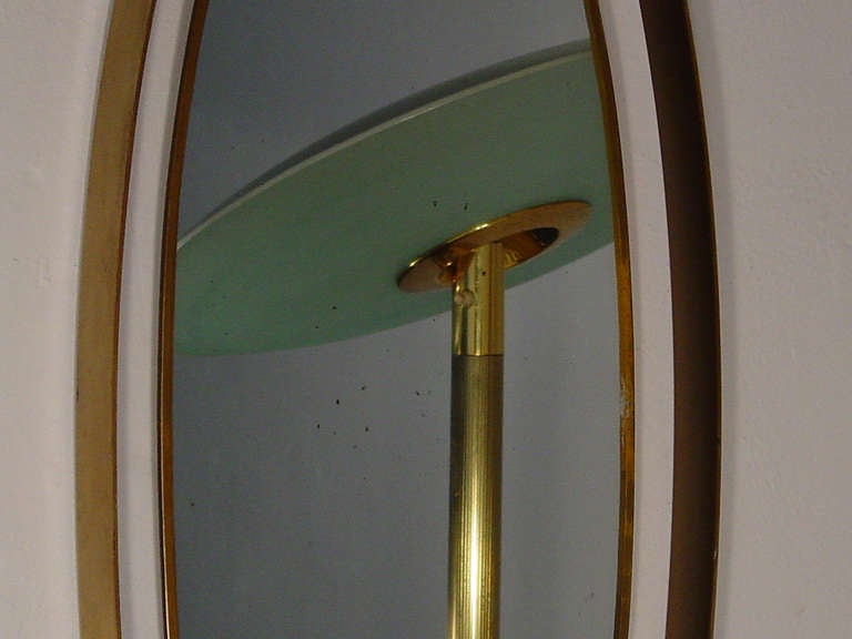 Ettore Sottsass wall mirror for Sant'Ambrogio & De Berti In Excellent Condition In Milan, IT