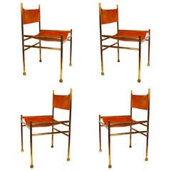 Splendid Set of 4 Frigerio Chairs