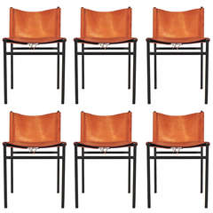 Paolo Tilche Set of Six Chairs for Arform