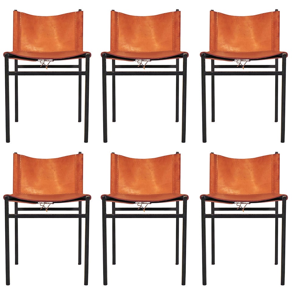 Paolo Tilche Set of Six Chairs for Arform