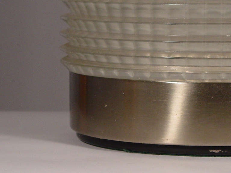 Modern Italian Fresnel Glass Table Lamp