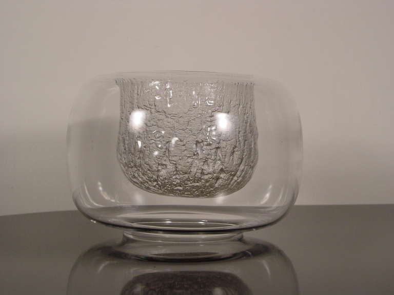 Mid-Century Modern A magical glass bowl by Timo Sarpaneva