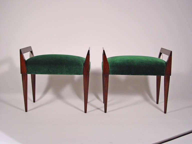 A Splendid Pair of Futuristic Italian Stools