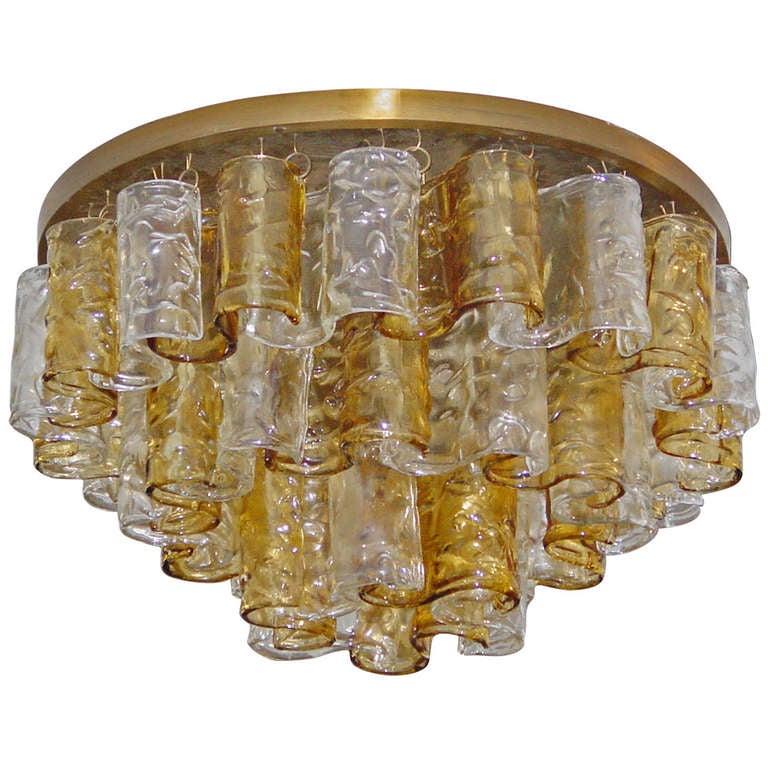 Murano Glass Ceiling Lamp For Sale at 1stdibs