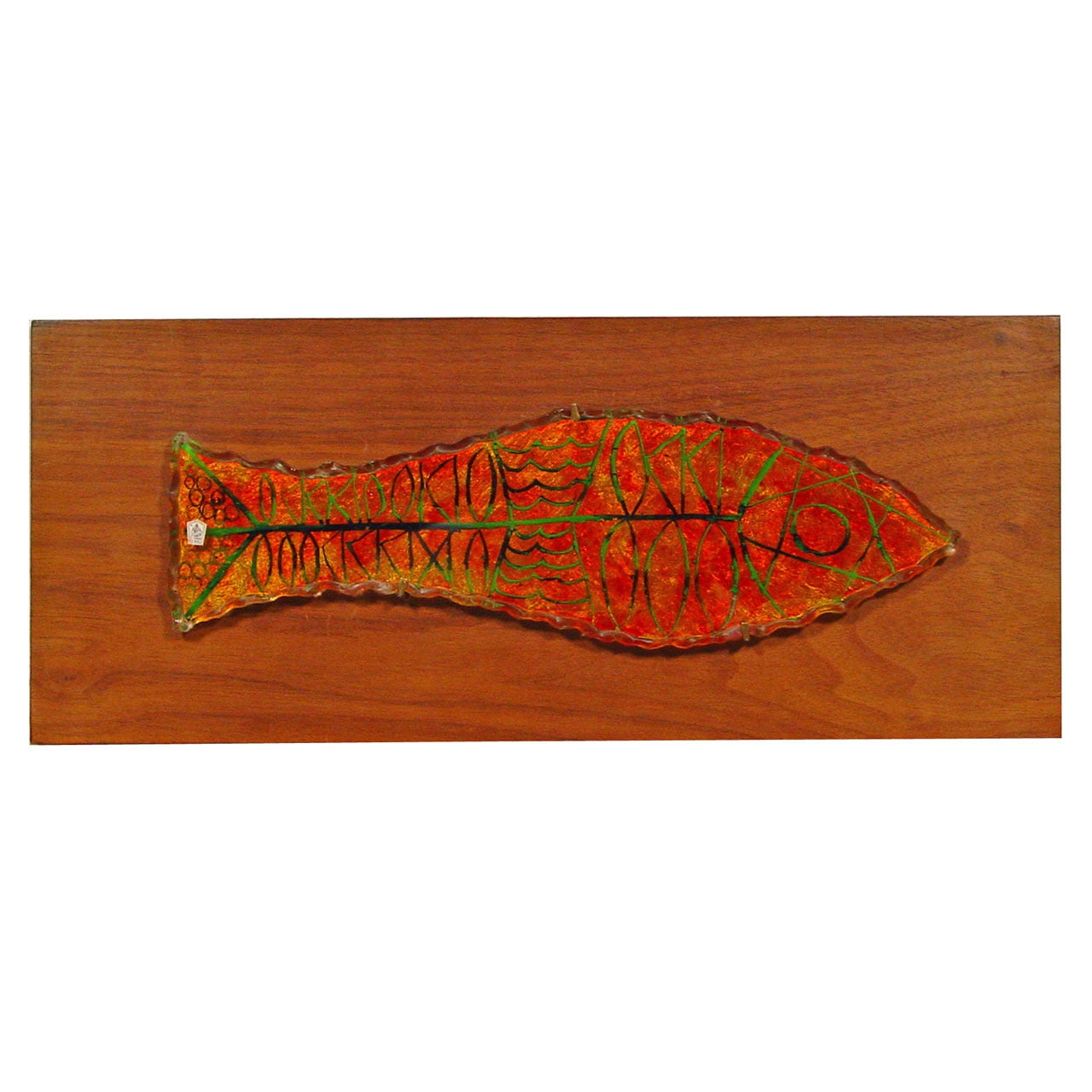 Erwin Walter Burger "Fish" Wall Panel For Sale