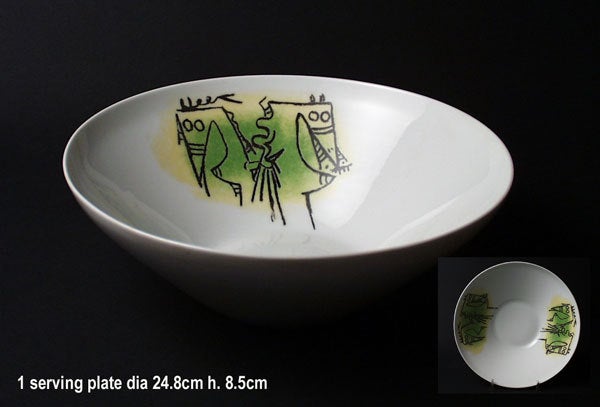 Cuban Artist Wifredo Lam Dinner Service, Italy, 1970s For Sale 2