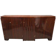 1930s Walnut France Art Deco Sideboard