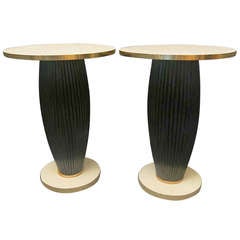 Pair of Tables in Parchment French