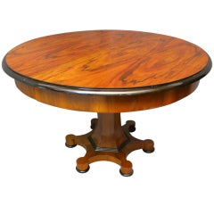 Biedermeier Table With Foot Central