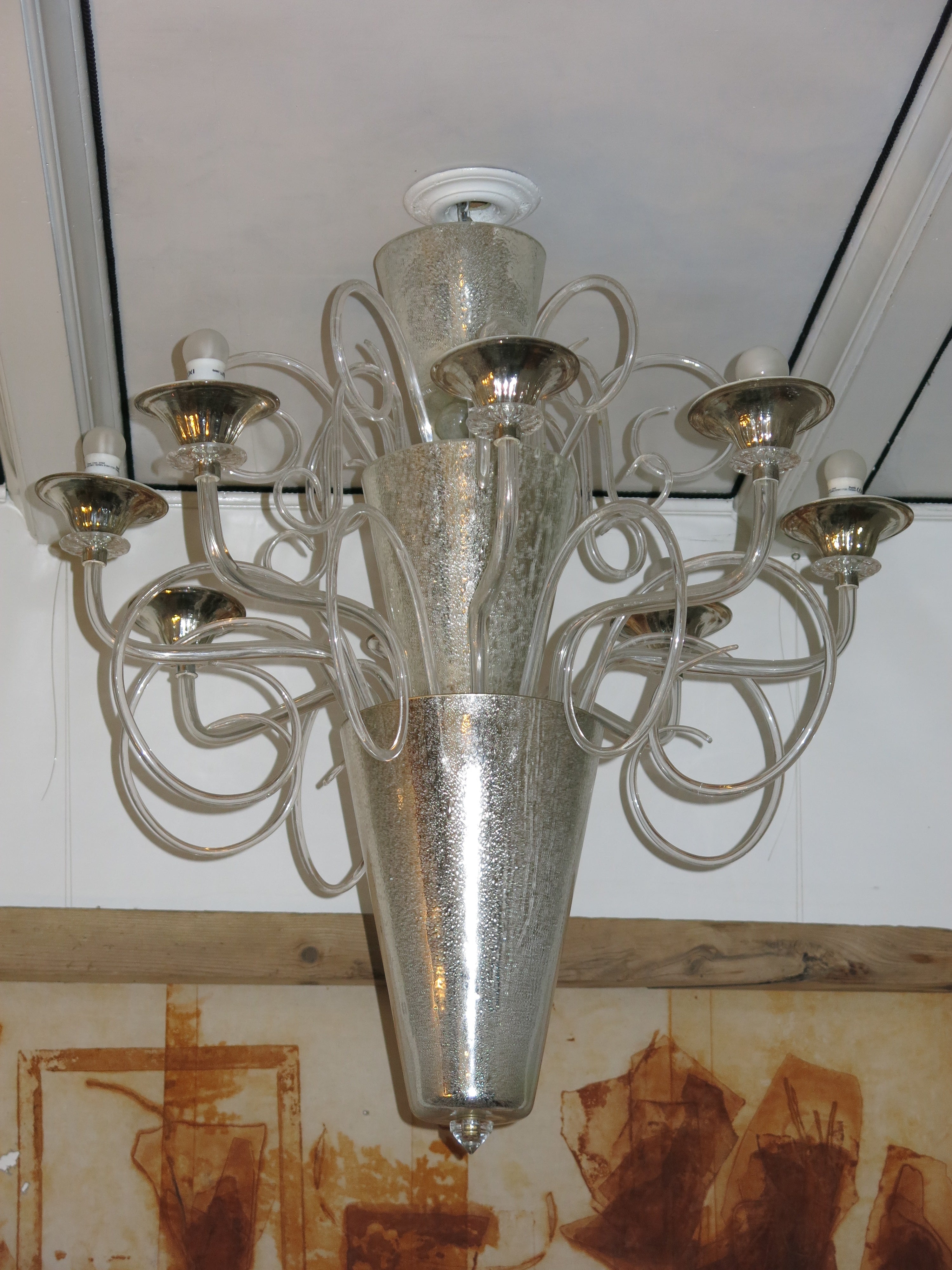 Chandelier of Murano Glass, Italy 1940s