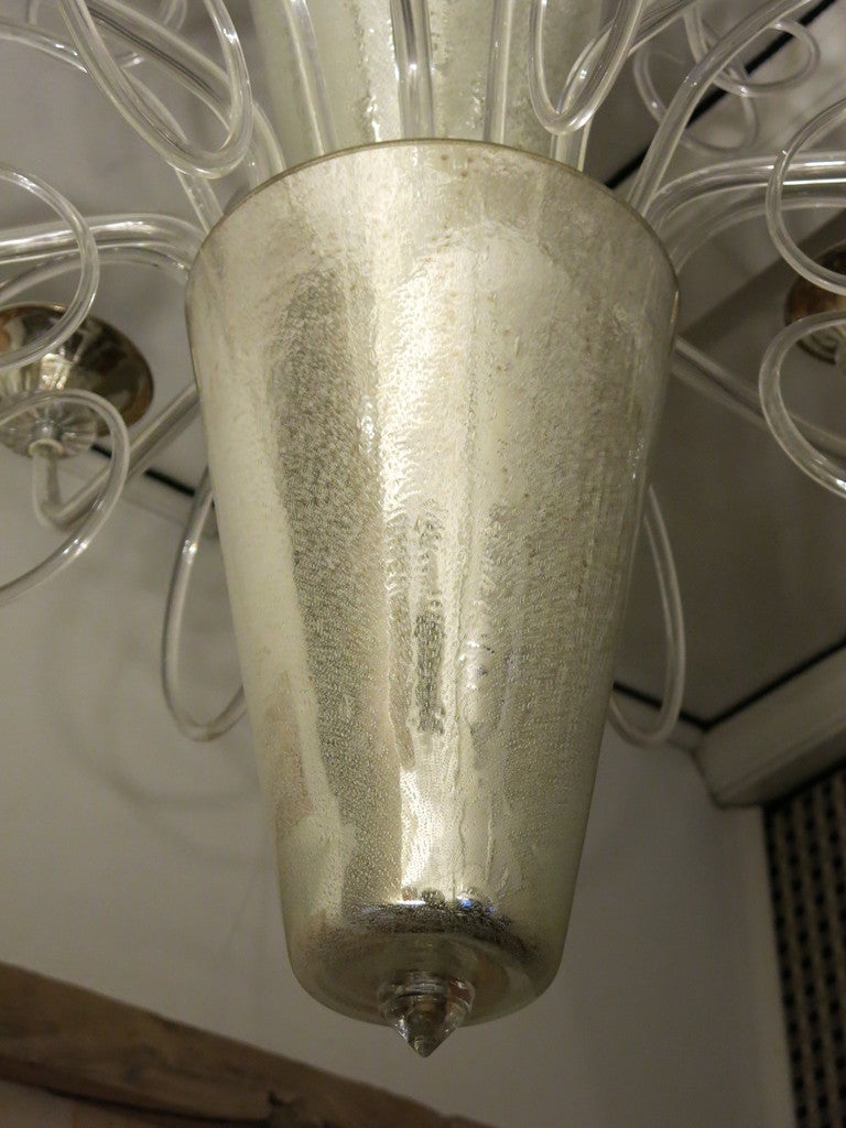 Chandelier of Murano Glass, Italy 1940s 1