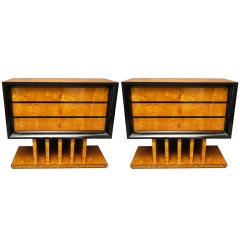 Antique Pair of Dressers With A Big Black Frame