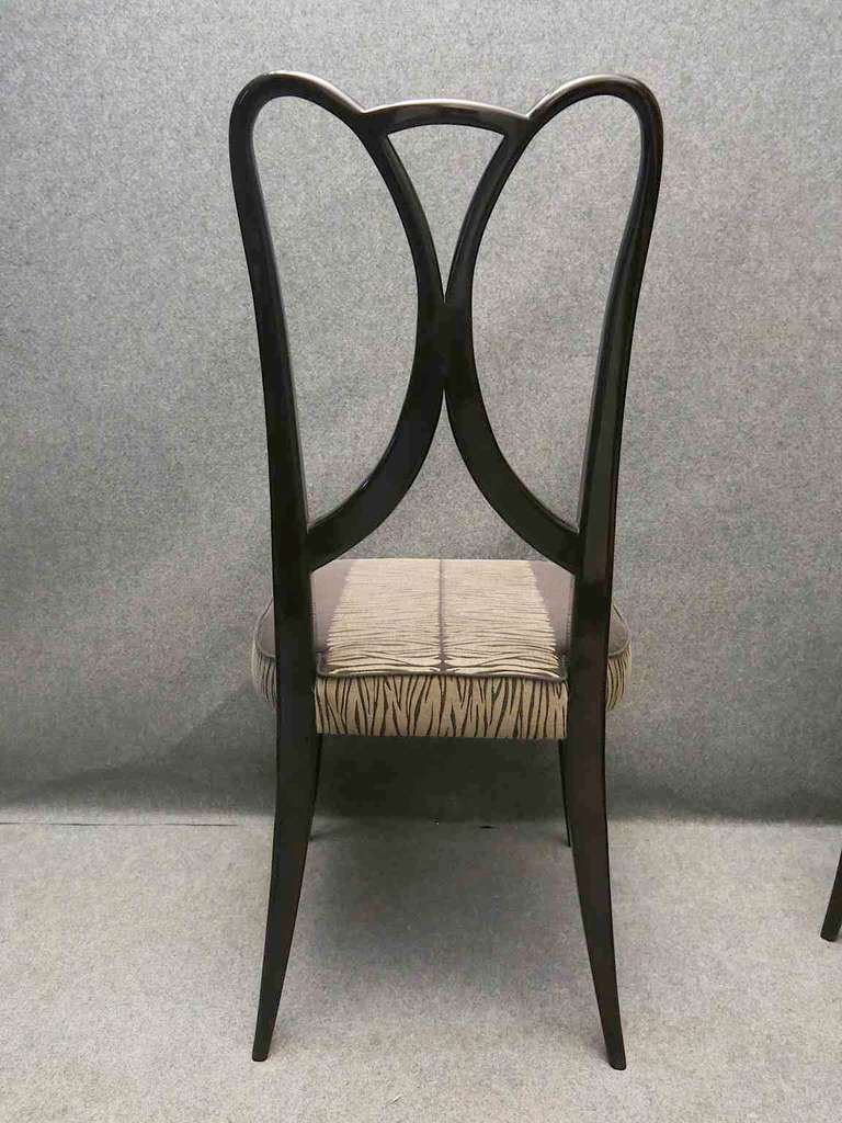 Four 1930 Guglielmo Ulrich Italian Art Deco Chairs 1