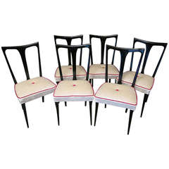 Vintage Six Chairs attribuited to Ico Parisi