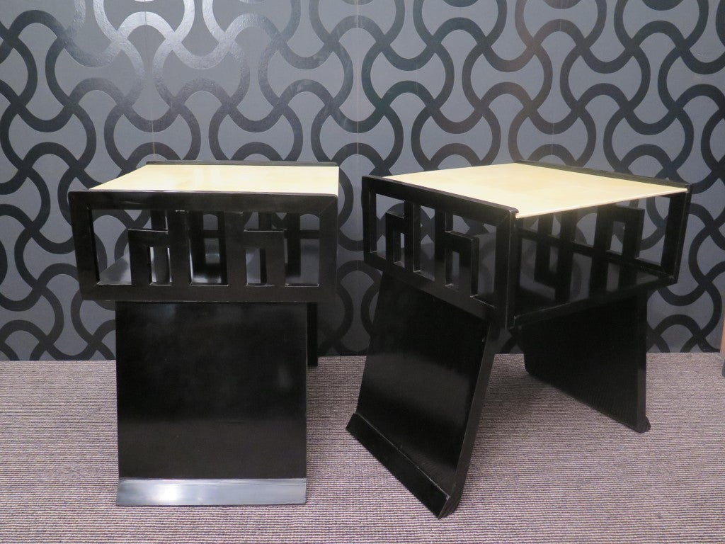 Mid-20th Century Pair of French Side Tables