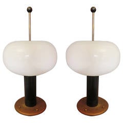 Pair of Table Lamps 50s of Murano