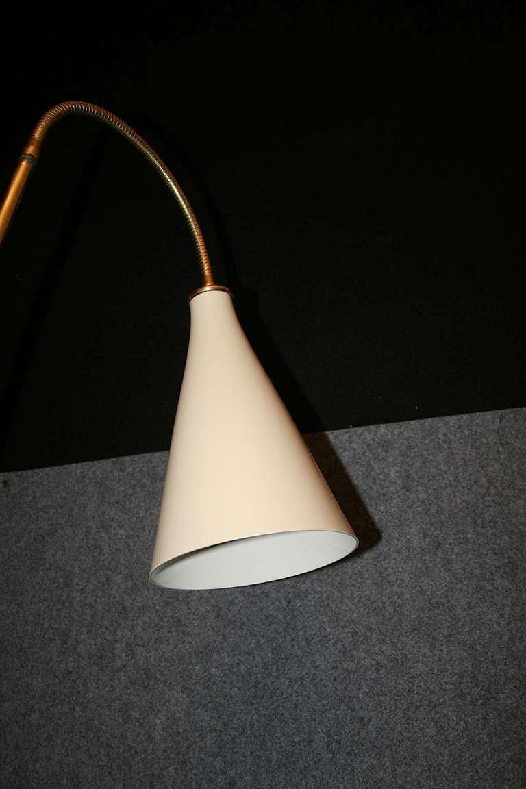 Mid-20th Century Midcentury three Lights Brass italian Floor Lamp, 1960