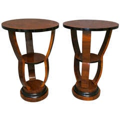 Pair Of Elegant Art Deco
 Sofa
 Tables